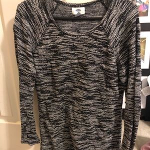 Black and white sweater